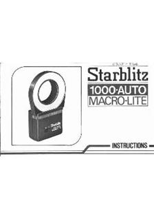 Starblitz 1000 Auto manual. Camera Instructions.